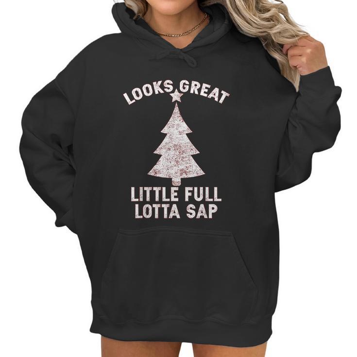 Little Full Lotta Sap Christmas Vacation Santa Women Hoodie