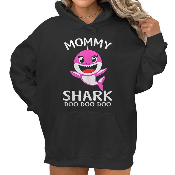 Mommy Shark Funny Mothers Day Gift Women Hoodie