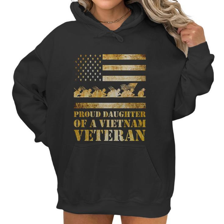 Proud Daughter Of A Vietnam Veteran Meaningful Gift Graphic Design Printed Casual Daily Basic Women Hoodie