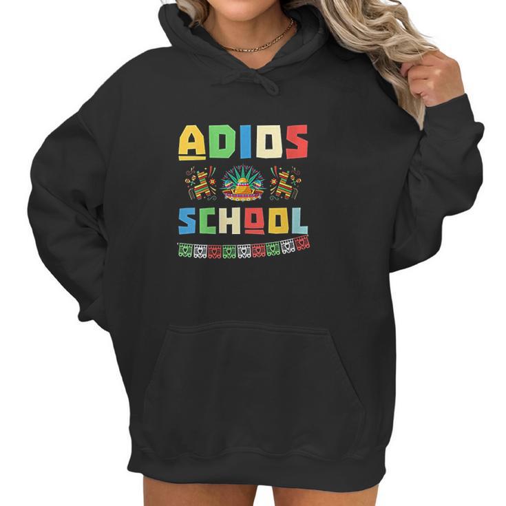 Retired Spanish Teacher Adios School Women Hoodie