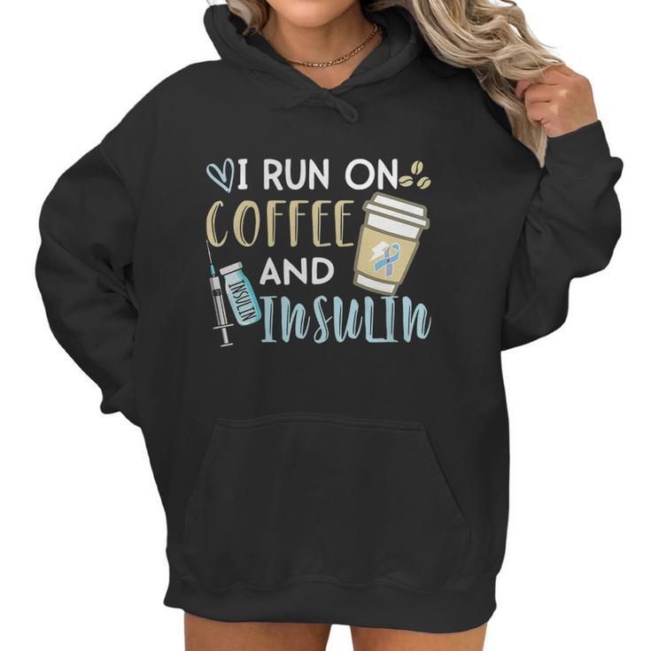 I Run On Coffee And Insulin Shirt Women Hoodie