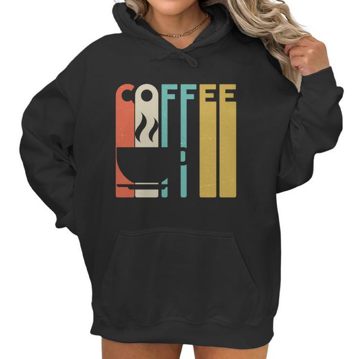 Vintage Colors Coffee Cup Logo Women Hoodie