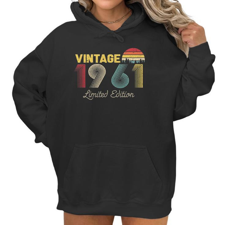 Vintage Limited Edition 1961 Funny 60Th Birthday Vintage Women Hoodie