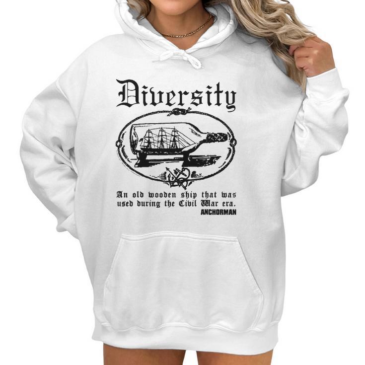 Anchorman Diversity An Old Wooden Ship Men Women T-Shirt Graphic Print Casual Unisex Tee Women Hoodie