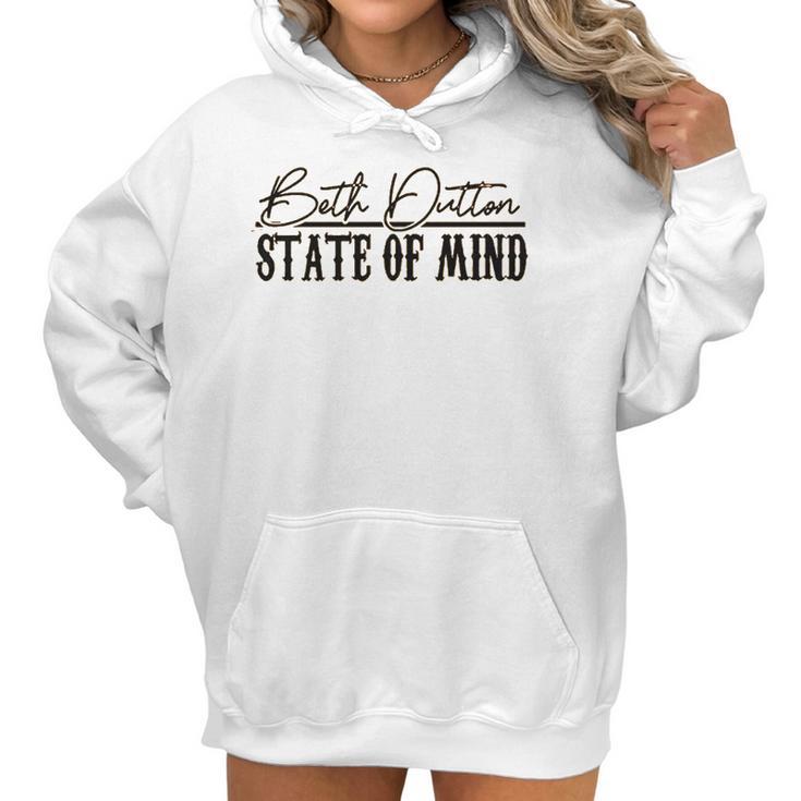 Beth Dutton State Of Minfor Women Vintage Women Hoodie