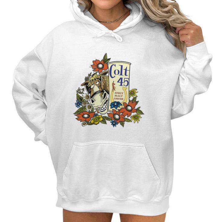 Colt 45 Stout Malt Liquor Donkey Shirt Women Hoodie