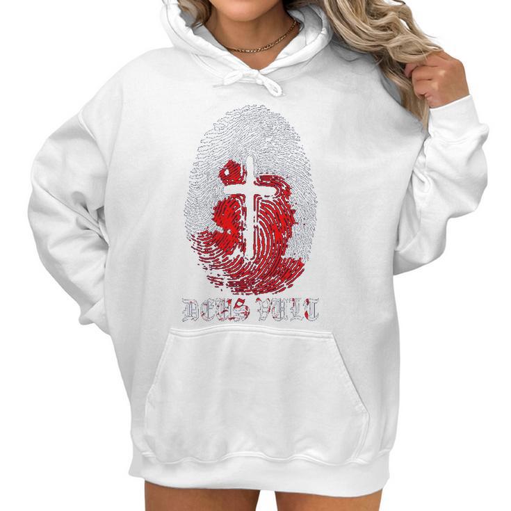 Knights Templar S Deus Vult God Wills It Women Hoodie