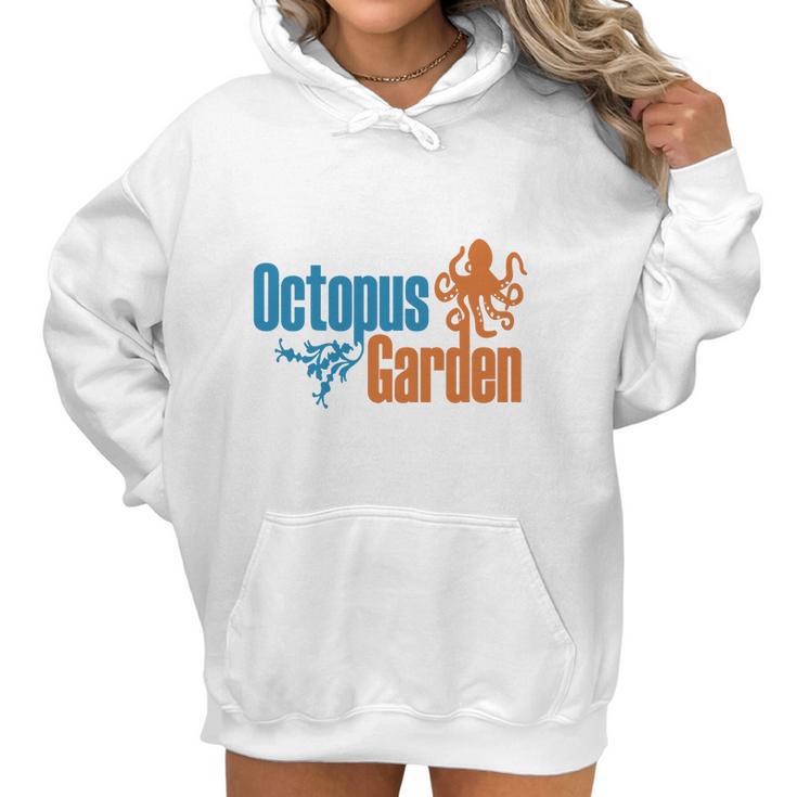 Navy Octopus Garden Womens S Women Hoodie