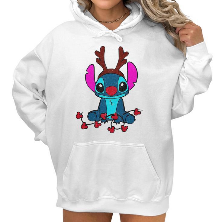 Reindeer Stitch Merry Christmas Women Hoodie