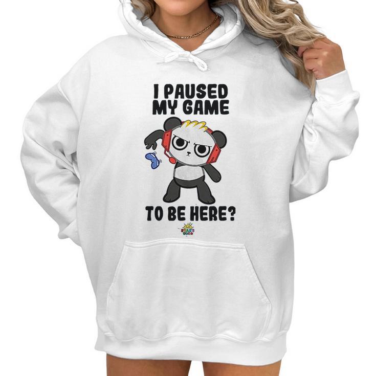 Ryans World Combo Panda I Paused My Game To Be Here Boys Women Hoodie