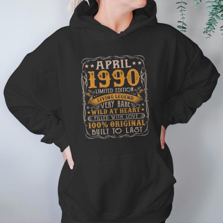 31St Birthday Decoration April 1990 Men Women 31 Years Old Women Hoodie Gifts for Her