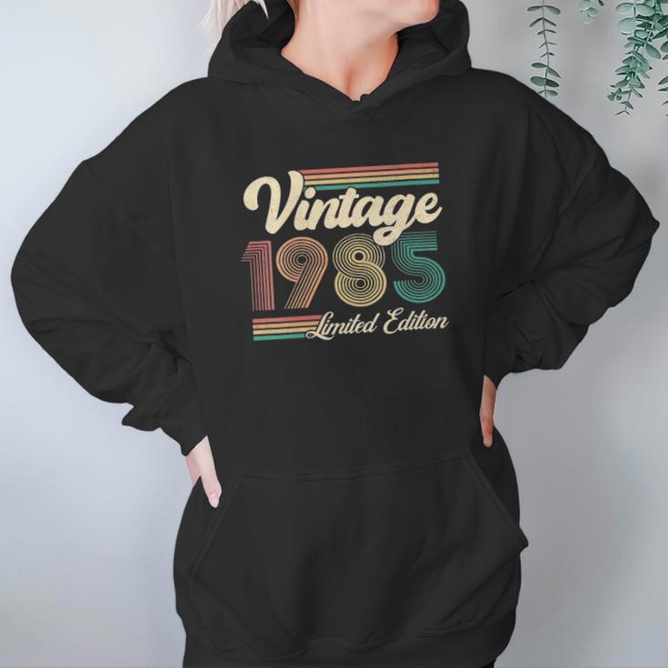 Womens 36 Years Old Gifts Born In 1985 Vintage 36Th Birthday Retro V-Neck Women Hoodie Gifts for Her