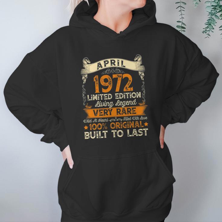 50 Years Old Gifts April 1972 Limited Eition 50Th Birthday Women Hoodie Gifts for Her