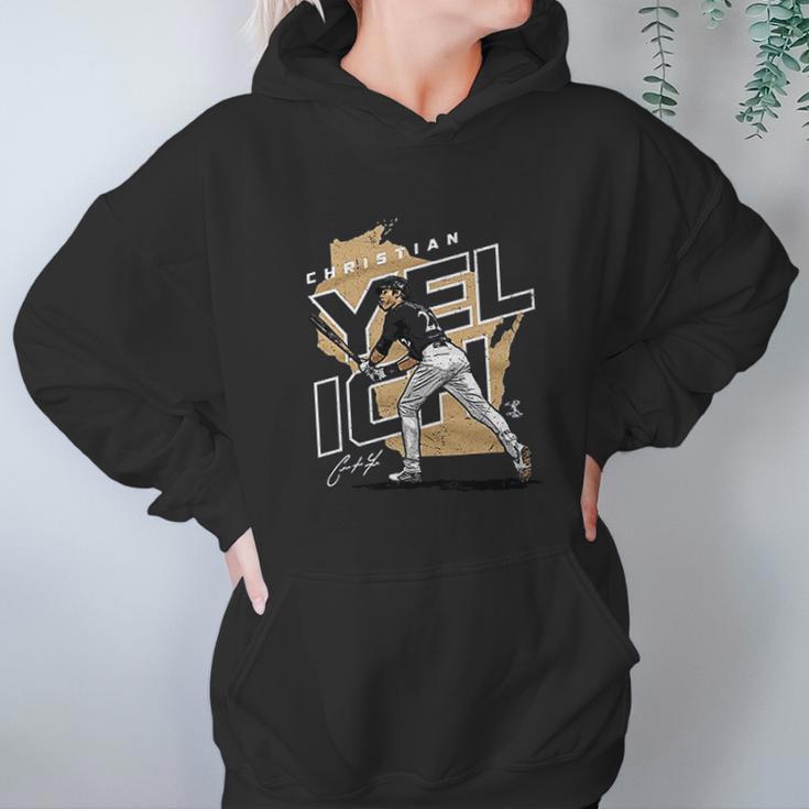 500 Level Christian Yelich Milwaukee Baseball Women Hoodie Gifts for Her