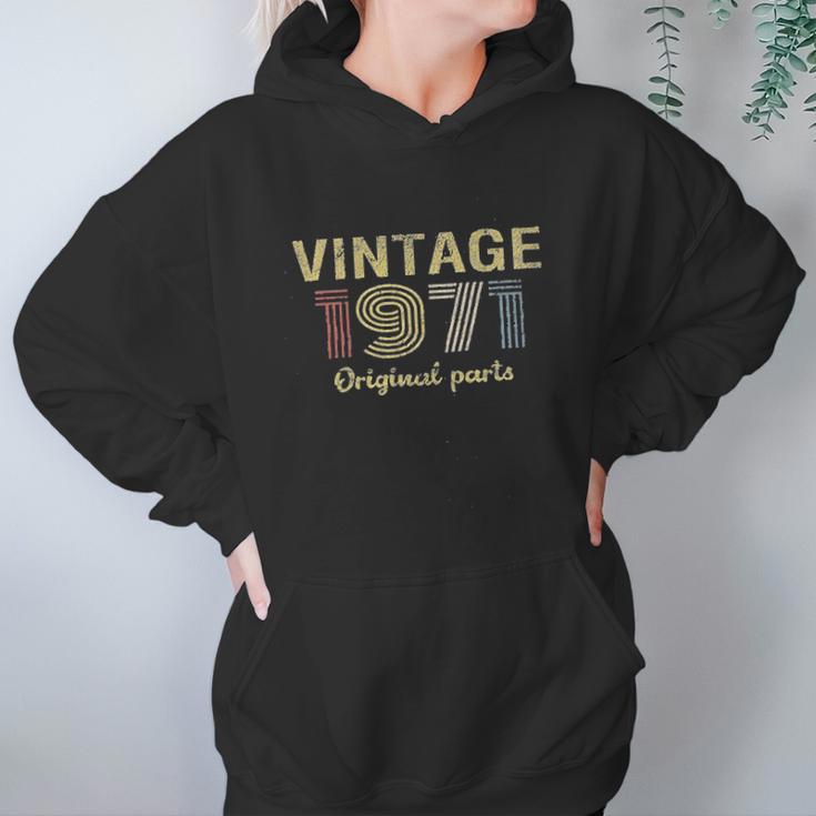 50Th Birthday Gift Retro Birthday Vintage 1971 Original Parts Women Hoodie Gifts for Her