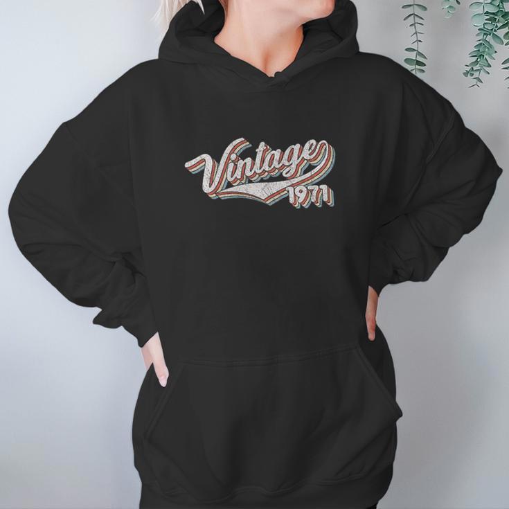 50Th Birthday Gift Vintage 1971 Retro Birthday Women Hoodie Gifts for Her