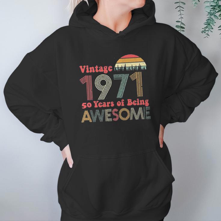 50Th Birthday Gifts For Women Vintage 1971 Women Hoodie Gifts for Her