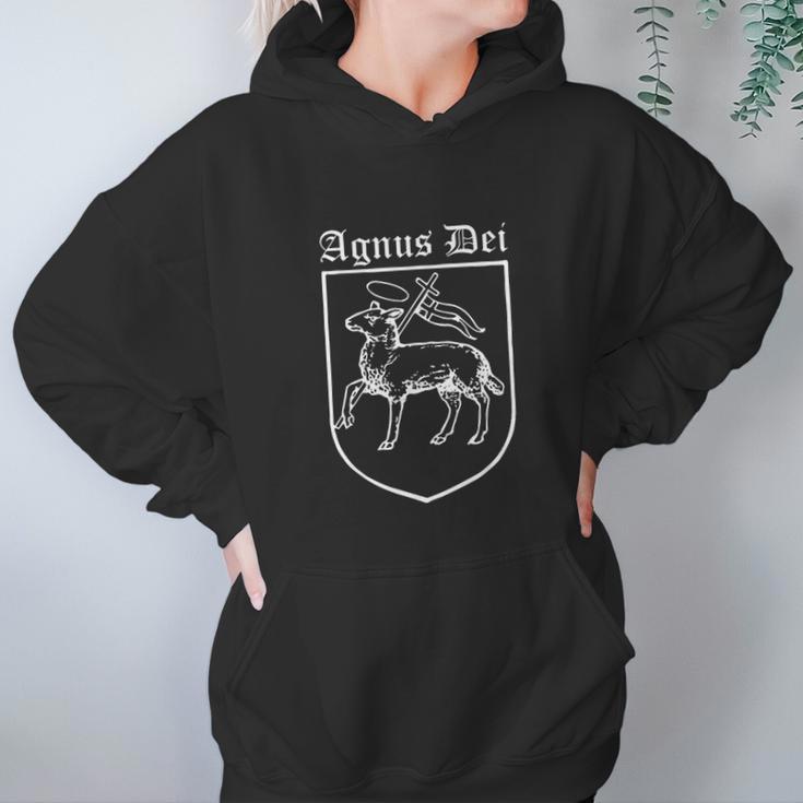 Agnus Dei Jesus Lamb Of God Traditional Latin Mass Gifts Women Hoodie Gifts for Her