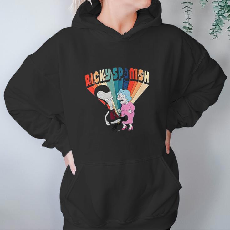 American Dad Ricky Spanish Kicking Old Lady Women Hoodie Gifts for Her