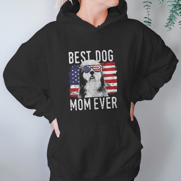 American Flag Best Dog Mom Ever Women Hoodie Gifts for Her