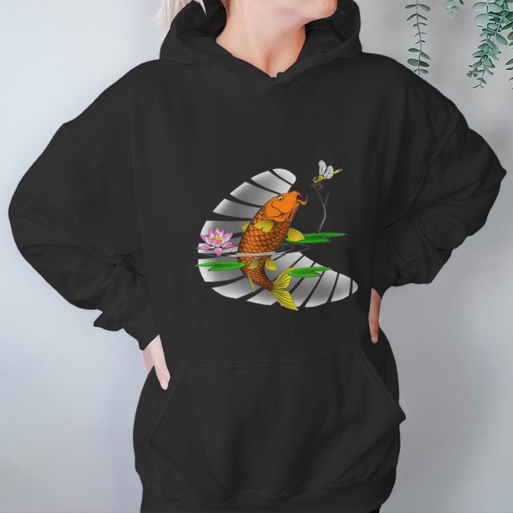 Animal Lovers Fishing Carp Fish DragonflyWomen Hoodie Gifts for Her