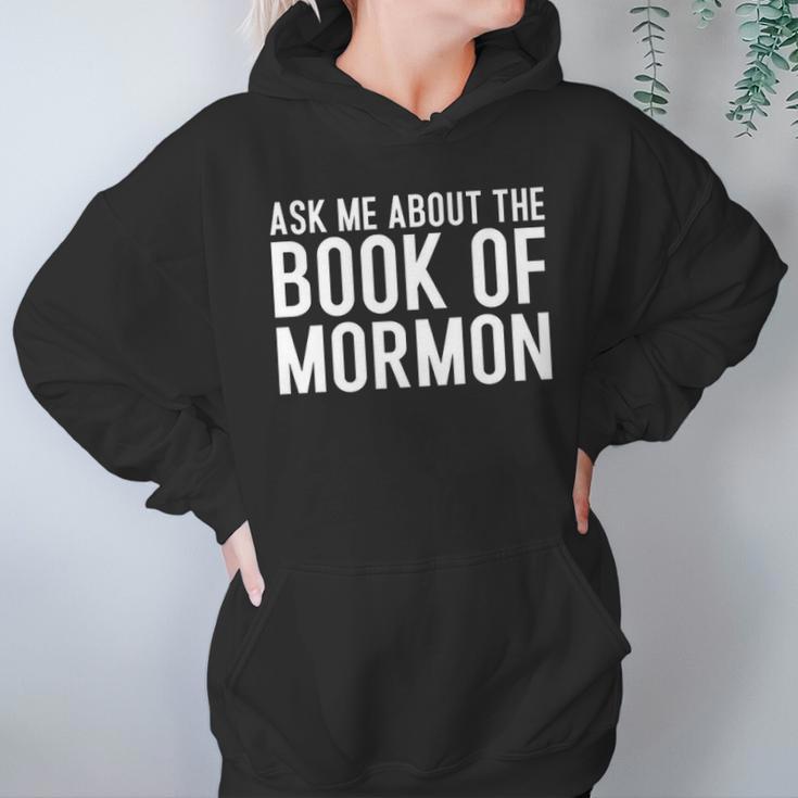 Ask Me About The Book Of Mormon Lds Missionary Lds Missionary Gift Lds Mission Missionary Women Hoodie Gifts for Her