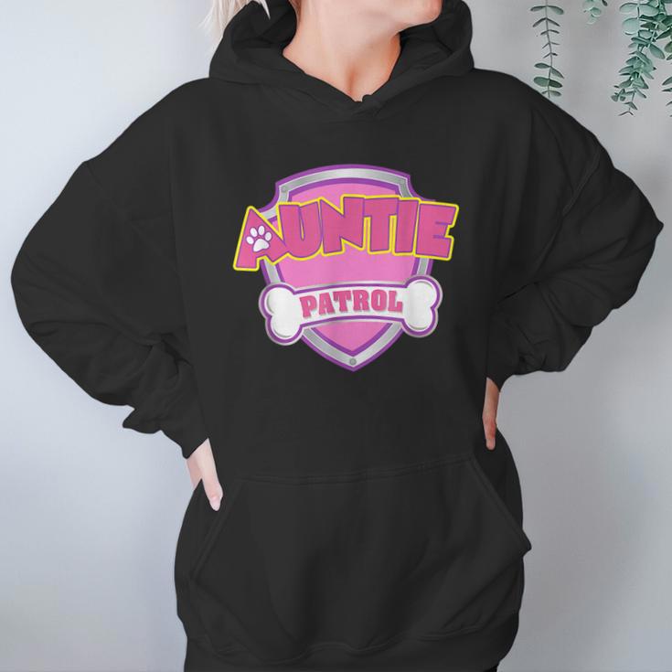 Auntie Patrol - Dog Mom Dad Funny Gift Birthday Party Women Hoodie Gifts for Her