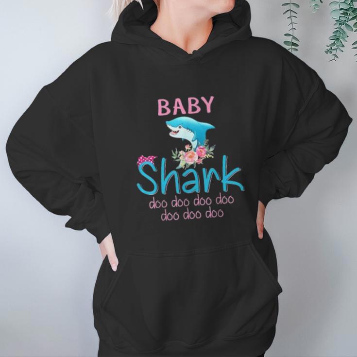 Baby Shark Doo Doo Doo Floral Women Hoodie Gifts for Her