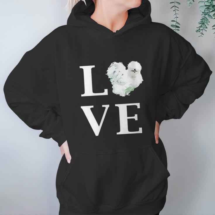 Backyard Silkie Chicken Love Pet Owner Bantam Hens Women Hoodie Gifts for Her