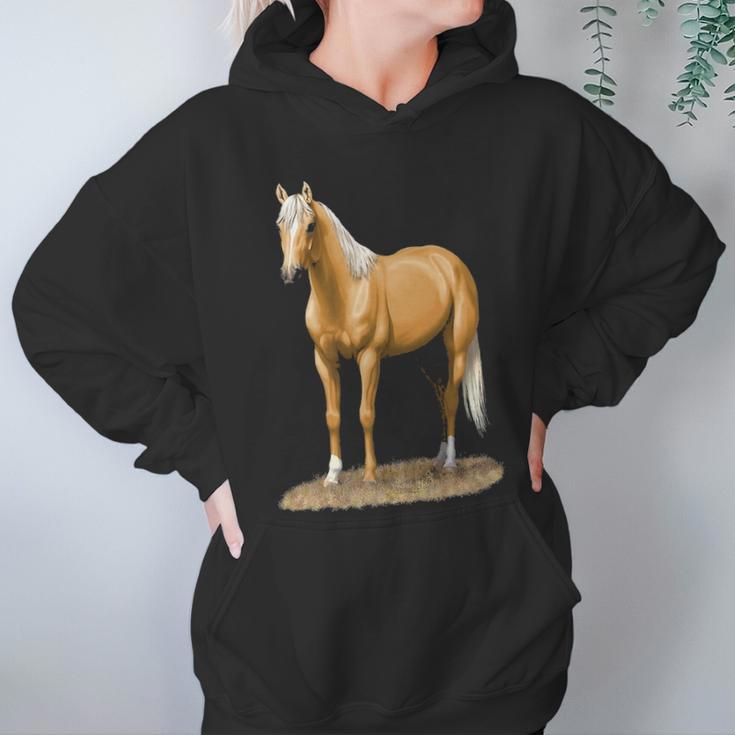 Beautiful Palomino Quarter HorseWomen Hoodie Gifts for Her