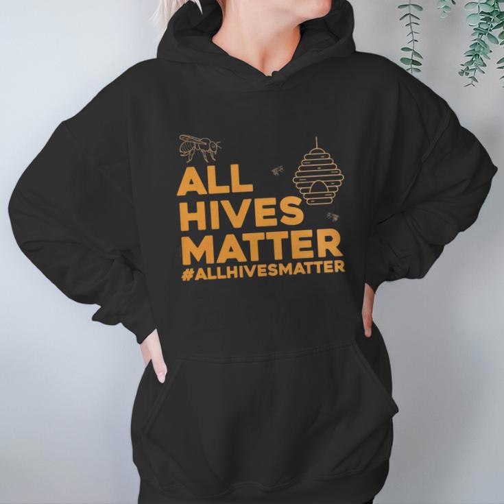 BeekeeperShirt - All Hives Matter Honey Bee Apiarist Gift Women Hoodie Gifts for Her