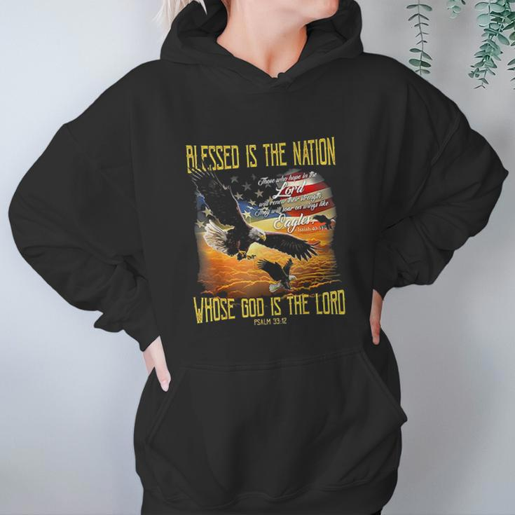 Blessed Is The Nation Whose God Is The Lord Women Hoodie Gifts for Her