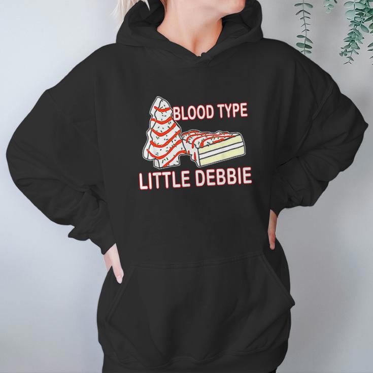 Blood Type Little Debbie Christmas Cake Women Hoodie Gifts for Her