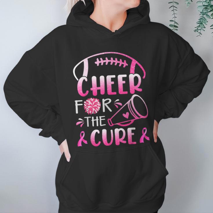 Breast Cancer Awareness Cheer For The Cure V2 Men Women T-Shirt Graphic Print Casual Unisex Tee Women Hoodie Gifts for Her