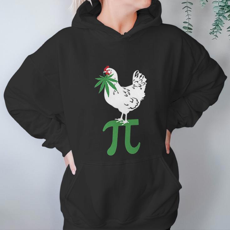 Chicken Pot Pie Marijuana Cannabis Funny Pi 420 Women Hoodie Gifts for Her