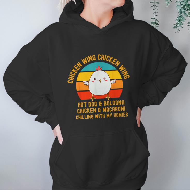 Chicken Wing Chicken Wing Song Lyric Hot Dog Bologna Retro Vintage Women Hoodie Gifts for Her