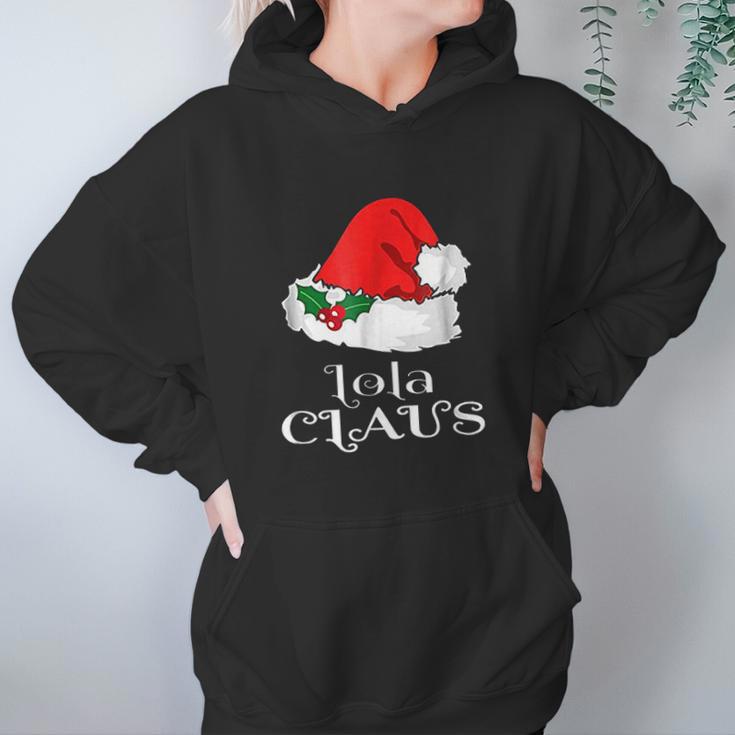 Christmas Lola Claus Matching Pinay Pajama Santa Hat Women Hoodie Gifts for Her