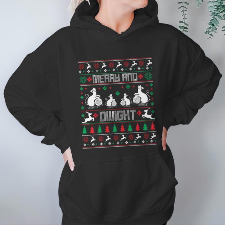 Christmas Merry And Dwight Ugly Christmas Sweater Women Hoodie Gifts for Her