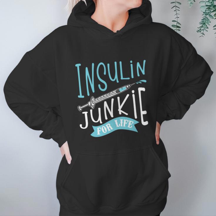 Cool Insulin Junkie Funny Diabetes Awareness Gift Men Women Gift Women Hoodie Gifts for Her