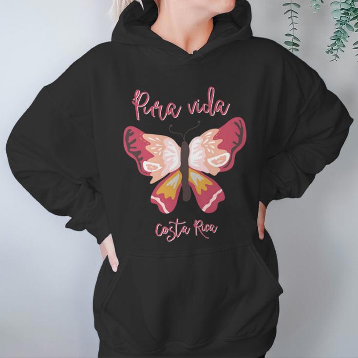 Costa Rica Butterfly Pura Vida Souvenir Women Hoodie Gifts for Her