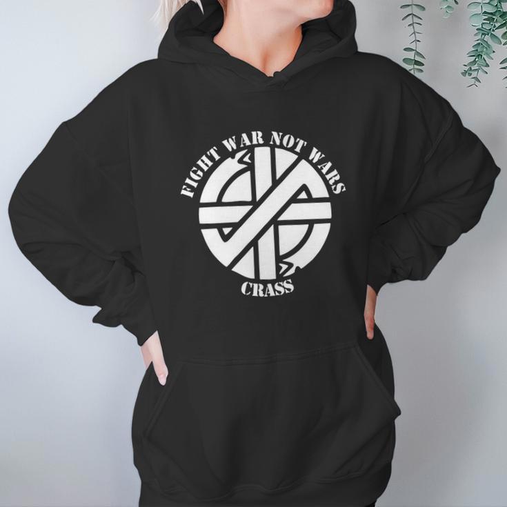 Crass Fight War Not Wars Anarcho Punk Rock Womens Hoodie Women Hoodie Gifts for Her