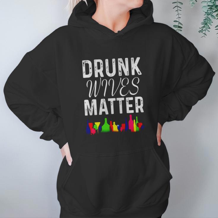 Cute Drunk Wives Matter Colorful Bottles Satire T- Shirt Women Hoodie Gifts for Her