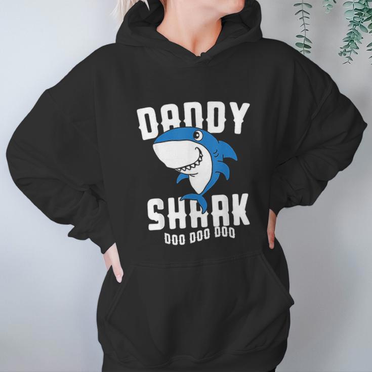 Daddy Shark For Fathers Day Grandpa Halloween Christmas Women Hoodie Gifts for Her