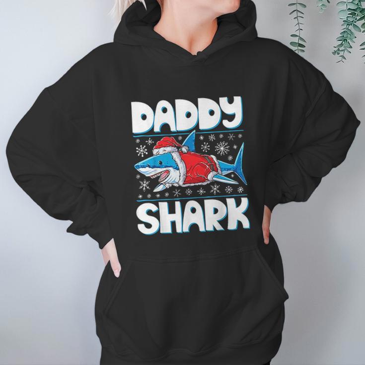 Daddy Shark Santa Christmas Family Matching Women Hoodie Gifts for Her