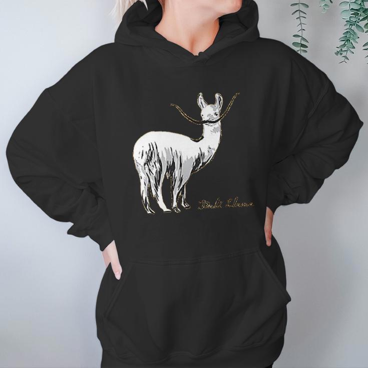 Dali Llama For The Pun Lover Women Hoodie Gifts for Her