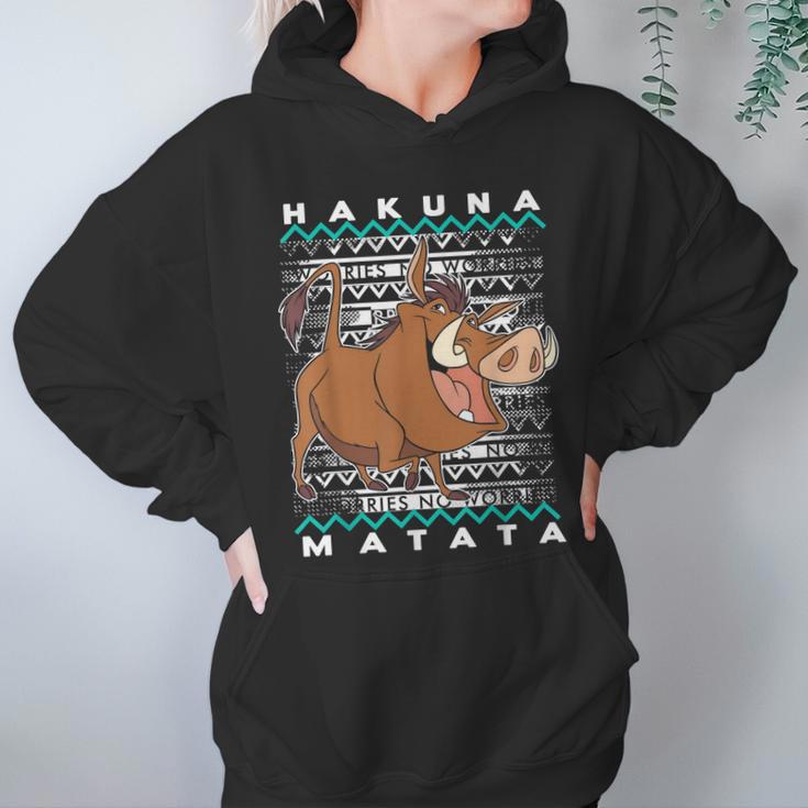 Disney Lion King Pumba Ugly Christmas Graphic T-Shirt Women Hoodie Gifts for Her