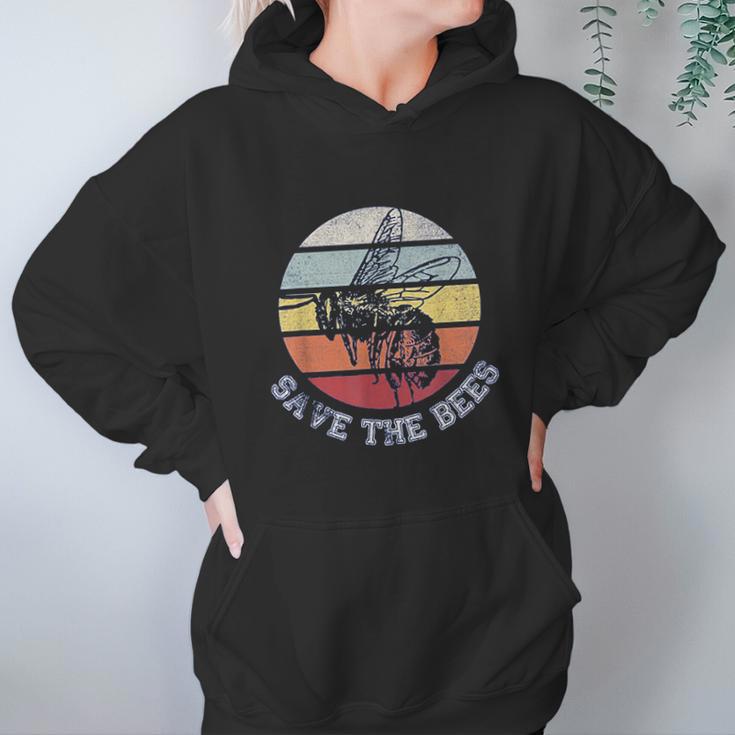 Distressed Honey Bee Lovers Save The Bees Women Hoodie Gifts for Her