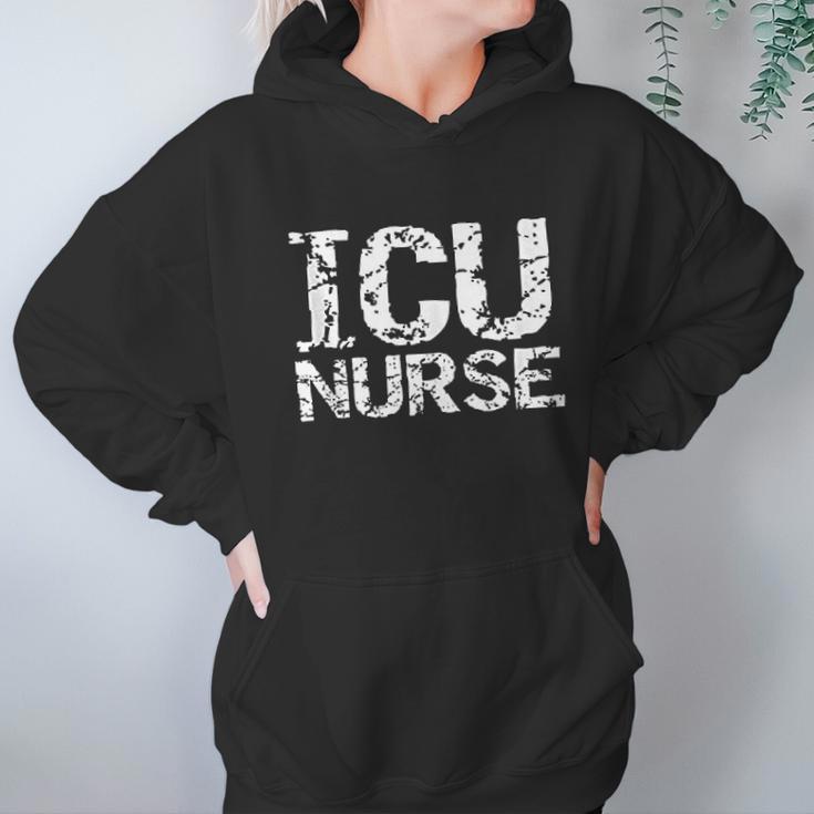 Distressed Intensive Care Unit Nurse Gift For Men Icu Nurse Women Hoodie Gifts for Her