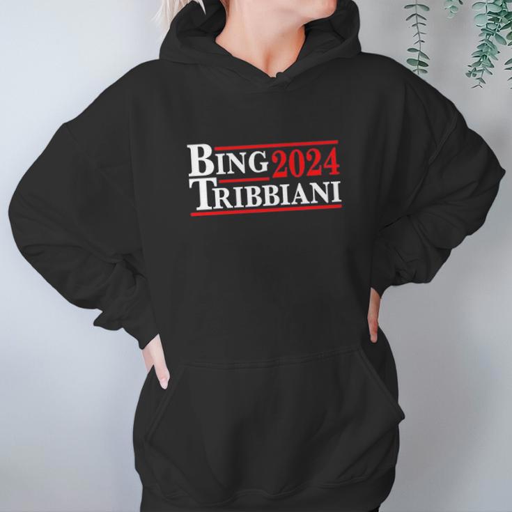 Donkey Tees Bing Tribbiani Election 2024 Women Hoodie Gifts for Her