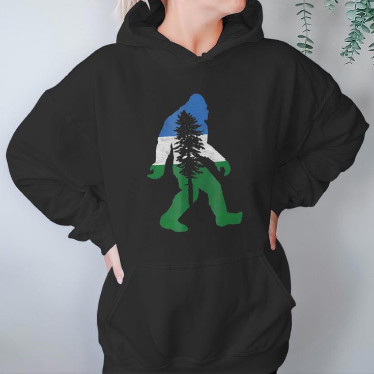 Doug Flag Bigfoot Sasquatch Retro Cascadia Design Men Women T-Shirt Graphic Print Casual Unisex Tee Women Hoodie Gifts for Her